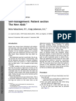 Self-Management: Patient Section The New Abds: Petra Valouchova, P.T., Craig Liebenson, D.C