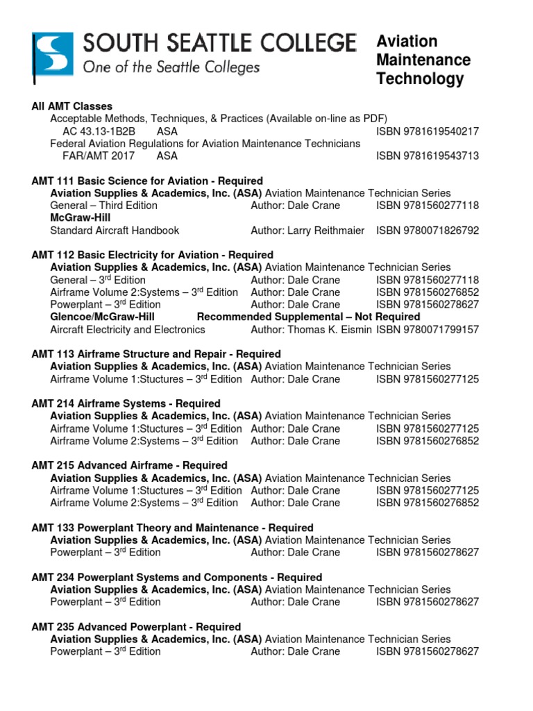 Essential AMT Texts and Resources | PDF | Aviation | Aircraft