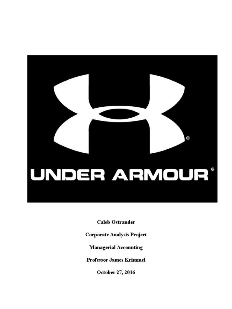 Under ArmourNo Watermark PDF Stocks Expense