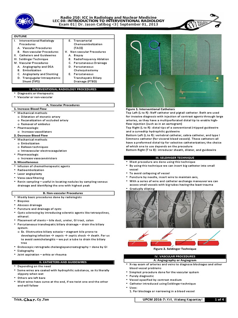 Interventional Radiology Overview | PDF | Angiography | Medical Specialties
