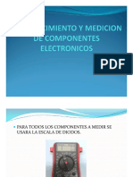 Medición de componentes electrónicos SMD con escala de diodos