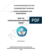 PLPG 2016 Materi Bacaan Bab VIII Pemrograman Berorientasi Objek