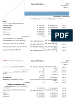 Balance Sheet Report: Performance Management