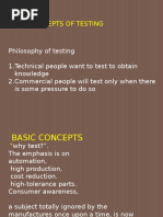 Basic Concepts of Testing