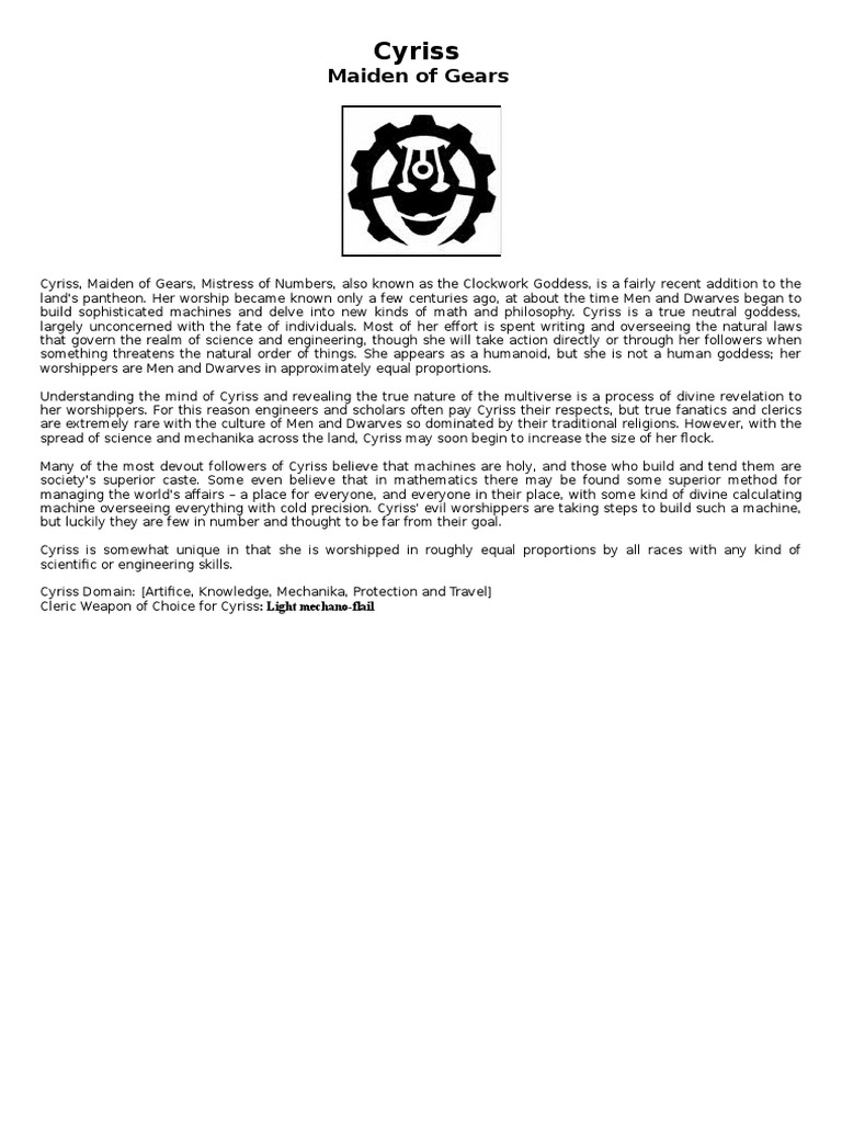 Iron Kingdoms Cyriss PDF Races And Factions Of Warcraft Science