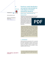 Nonlinear Model Identification and Spectral Submanifolds For Multi-Degree-Of-Freedom Mechanical Vibrations