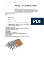 Cara Menghitung Luas Atap Baja Ringan