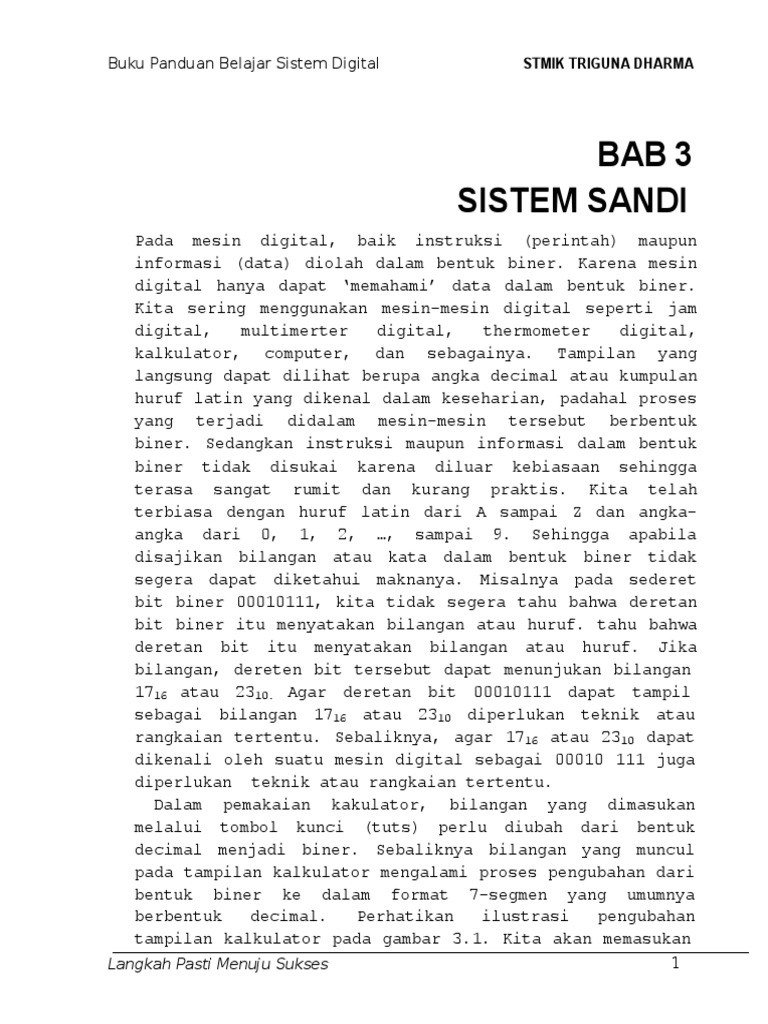 Bab-3 Sistem Sandi | PDF