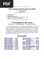 The London Manuscript unveiled - 3.Description of the works, M. Cardin