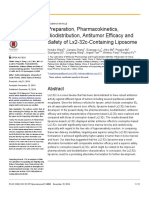 Preparation, Pharmacokinetics, Biodistribution, Antitumor Efficacy and Safety of Lx2-32c-Containing Liposome