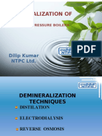 Demineralization of Water: Dilip Kumar NTPC LTD