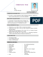 CV Formet by Imran Siddiqui
