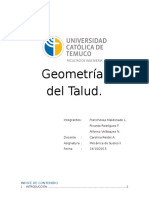 Geometría Talud