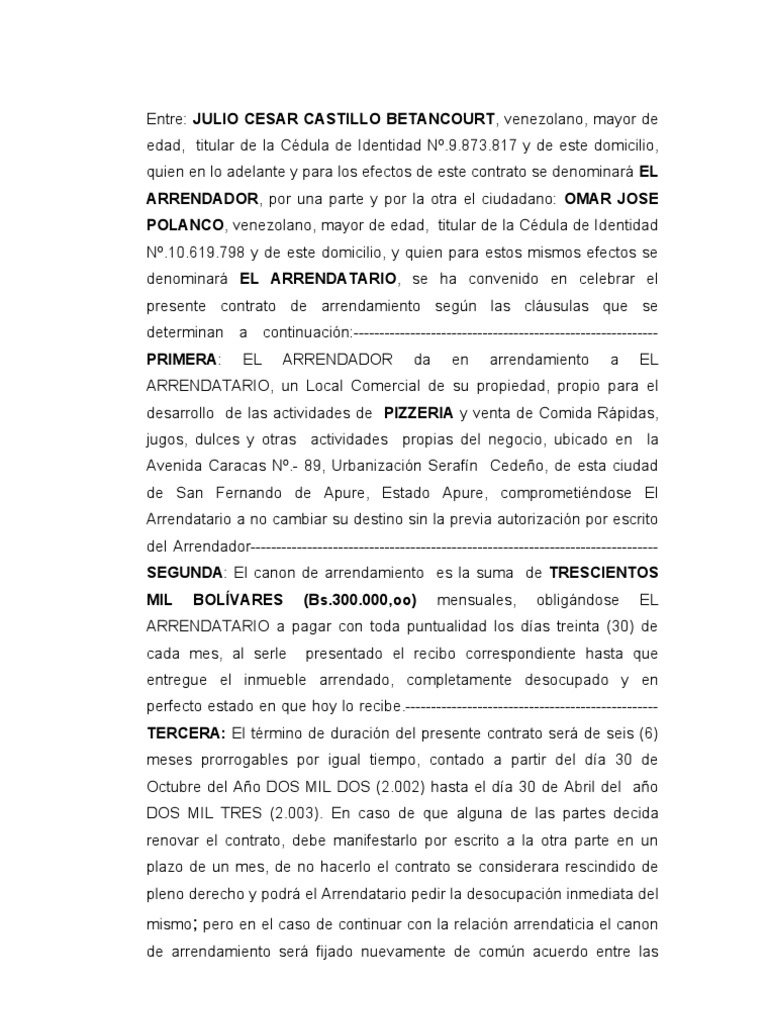 Contrato de Arrendamiento -3