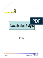 Acceleration Analysis: JB Kim Mechanism Design
