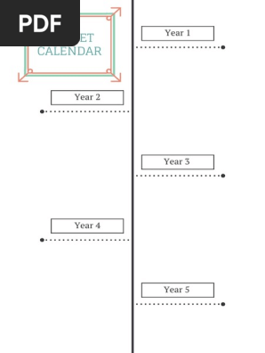 Budget Calendar