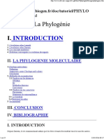 La Phylogénie