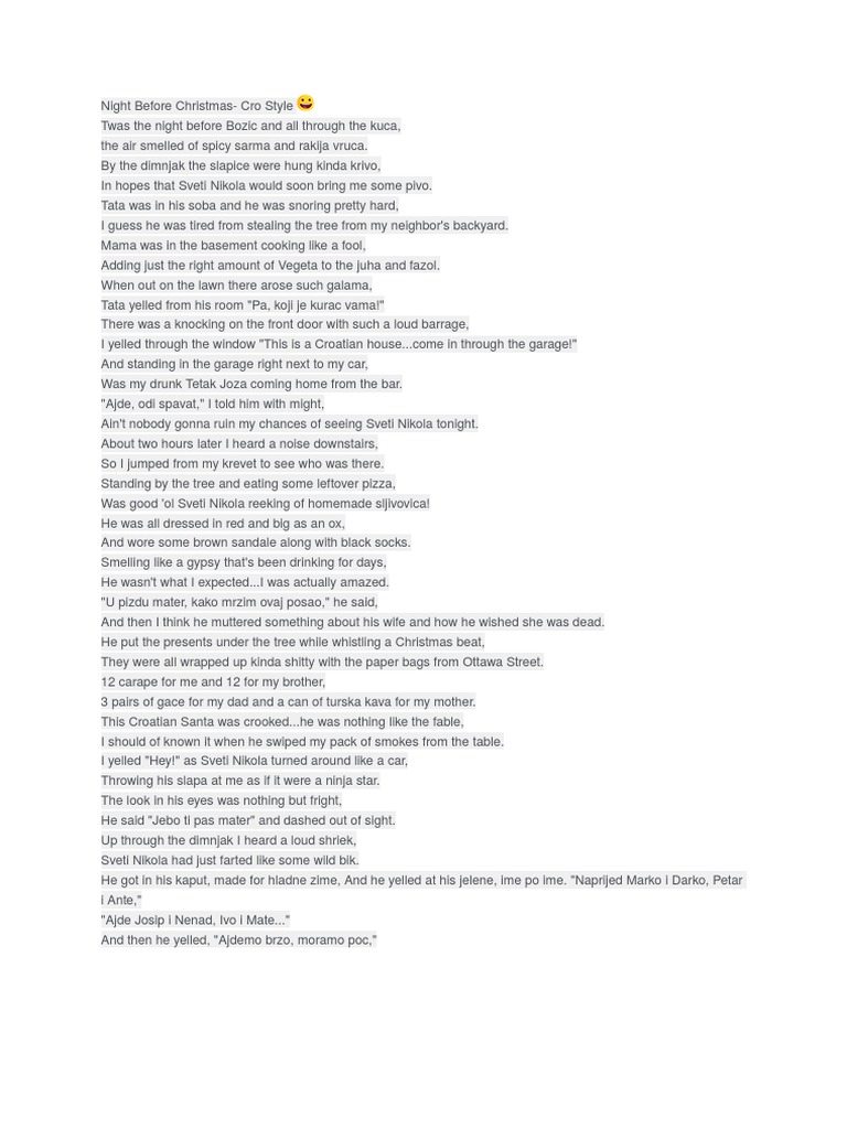 Night Before Christmas | PDF