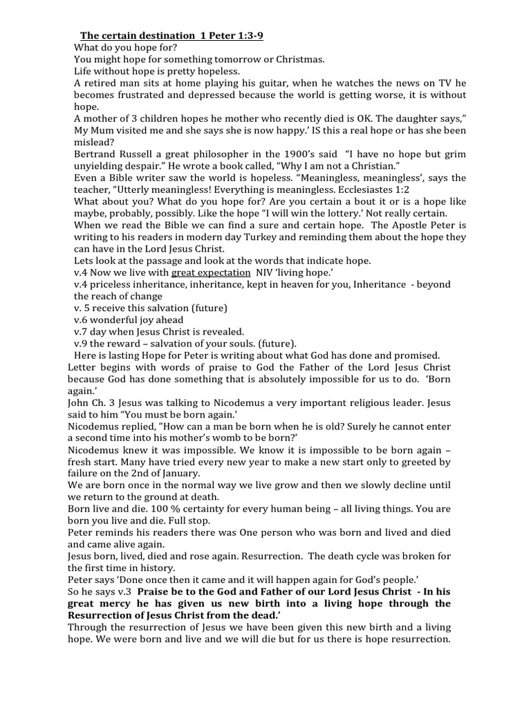 1-peter-1-3-9-sermon-summary-born-again-resurrection-of-jesus