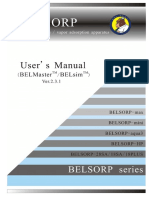 Belsorp Manual
