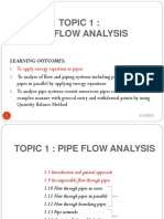 Pipe Flow Analysis: Energy Equations for Incompressible Flow