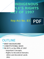 The Indigenous People's Rights Act of 1997