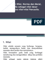 Pengertian Nilai, Norma Dan Moral, Pancasila