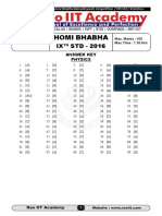 Homibhabha - Answer Key - Code - C - 09!10!16