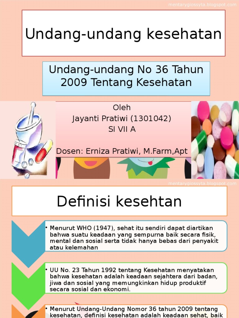  Undang undang  kesehatan