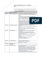 Plaats Alle Feedback Die Je Hebt Gekregen Onder Elkaar in Het Schema