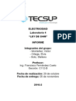 Informe de Electricidad 4