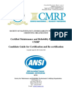 CMRP Candidate Guide For Certification and Recertification 10-25-16