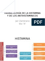 Farmacología de La Histamina y de Los Antihistaminicos