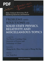 【中古】 Problems and Solutions on Solid State Physics, Relativity and Miscellaneous Topics/WORLD SCIENTIFIC PUB CO INC/Yung-Kuo Lim Lim. Yung-Kuo. Problems and Solutions On Solid State Physics