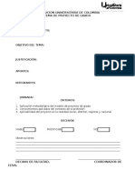 Formato de Inscripcion de Proyectos