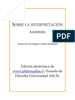 Aristoteles - Sobre la interpretacion - De interpretatione (Universidad ARCIS).pdf