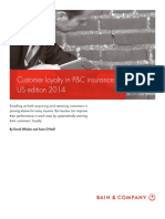 BAIN BRIEF Customer Loyalty in PC Insurance US Edition 2014