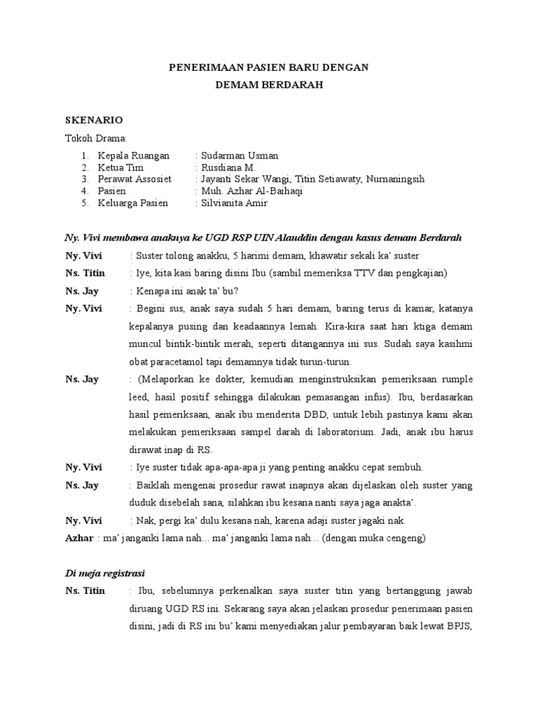 CONTOH  DIALOG PENERIMAAN PASIEN  BARU  CONTOH  DIALOG PENERIMAAN PASIEN  BARU