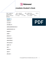 @work Intermediate Student's Book Wordlist