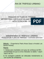 ETU - Aula 6.1 - Pesquisa de Fluxo de Tráfego - Método para Contagem Volumétrica Abreviada