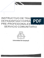 Instructivo Transicion Pasantias Practicas Preprofesionales Servicio Comunitario