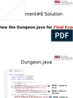 Assignment#8 Solution view Dungeon.java Final Exam