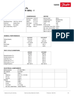 Technical Data Sheet Mly12Lfb 208-230V 60Hz 1 R404A: Compressor Model Voltage Refrigerant