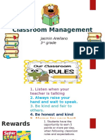 Classroom Management: Jasmin Arellano 3 Grade