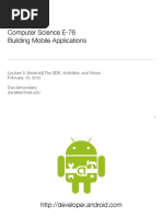 Computer Science E-76 Building Mobile Applications