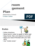 Classroom Management Plan