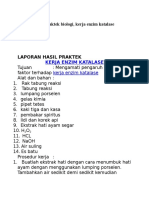 Laporan Hasil Praktek Biologi