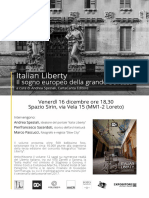 Locandina Presentazione Libro ''Italian Liberty'' - SIRIN