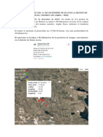 Informe Del Sismo Del 01 de Diciembre de 2016 en La Region de Puno