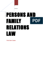 Persons and Family Cases